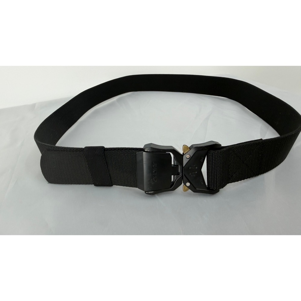 JUKMO Tactical Belt Mens Black Nylon Heavy Duty Quick Release Metal Buckle 44-46